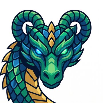 green dragon head