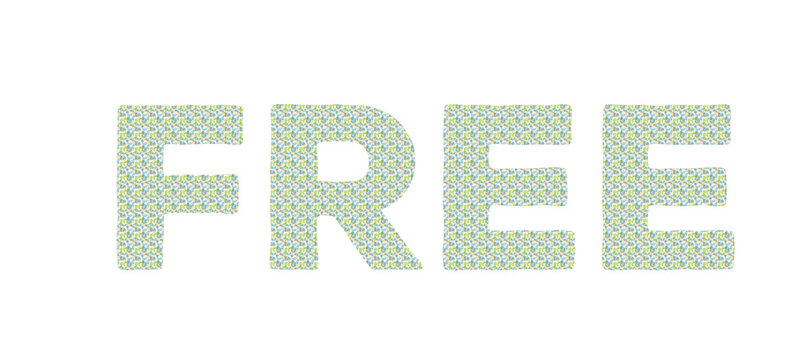 Free Pastel Typography Text Design Isolated on White Background Elegant Promotional Lettering for Marketing Advertising Branding and Commercial Design Projects