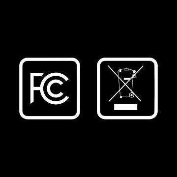 FCC WEEE Certification Icon Pair