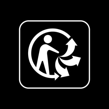 Triman Recycling Symbol Icon