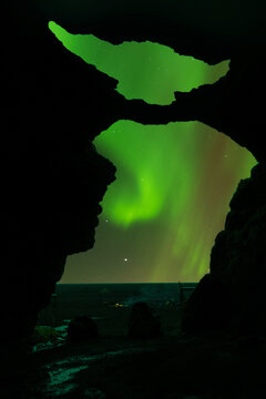 Northern Lights Seen Through the yoda cave