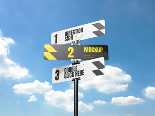 Street Direction Sign Mockup © RRGraph