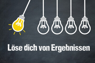 Fototapeta premium Löse dich von Ergebnissen