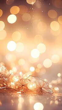 A Soft Focus Bokeh Background with Decorative Lights