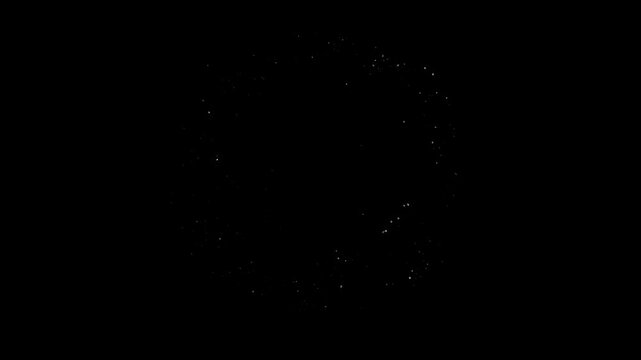Romantic glowing heart fireworks animation looping motion graphics background with animations glowing particle video displays sparkling against dark background celebration