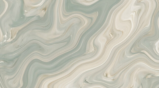 Light Sage Green Liquid Marble Texture Background