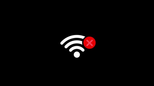 Wifi icon. No internet, internet problems. Concept of bad connection. Lost wifi network. Internet error. Broadcasting area with Wifi.