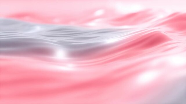 A Serene Transition of Soft Waves in Gentle Hues of Pink and Silver, Capturing the Tranquility of Water's Surface in an Ethereal Display of Light and Reflection