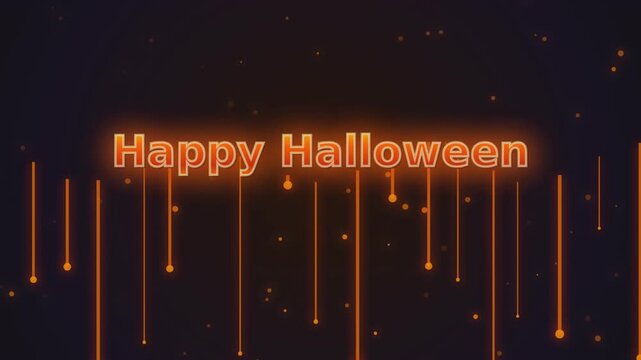 Abstract Ethereal Neon Candy Halloween Seamless Loop with solid black background