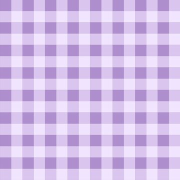 Seamless lavender gingham plaid pattern background with soft pastel checks, ideal for fabric, wallpaper, textile, and decor.