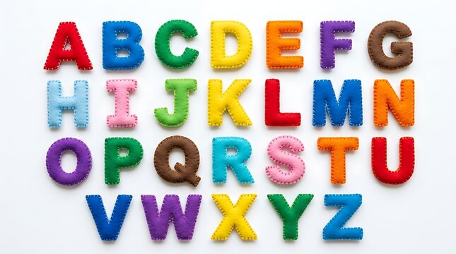 3d vector alphabet letters from a to z