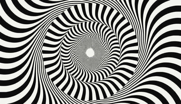 Abstract Op Art Swirl