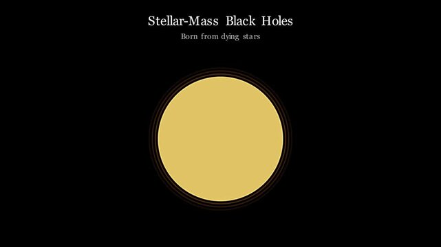 2D vector physics animation illustrating quantum tunneling mechanisms near a black hole event horizon causing particle escape, theoretical cosmology simulation.