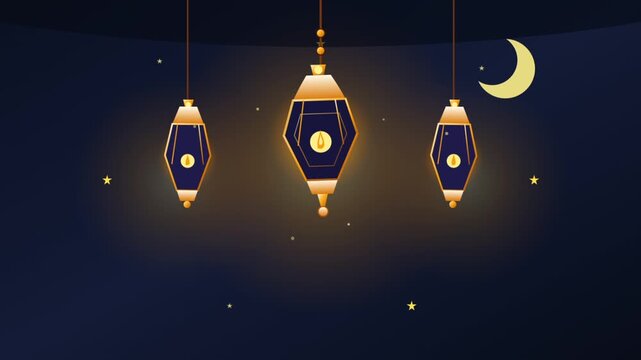 Floating lanterns illuminate tranquil night sky scene.