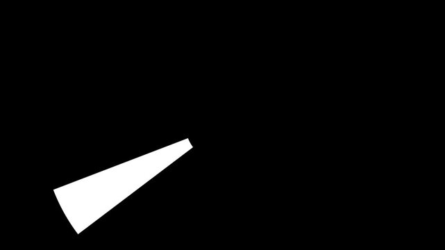 Geometric clock wipe transition, Circular Sweep Wipe Transition with Reverse Animation and Alpha Channel