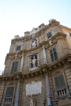 Palerme, carrefour des quatre saisons - Sicile - Italie