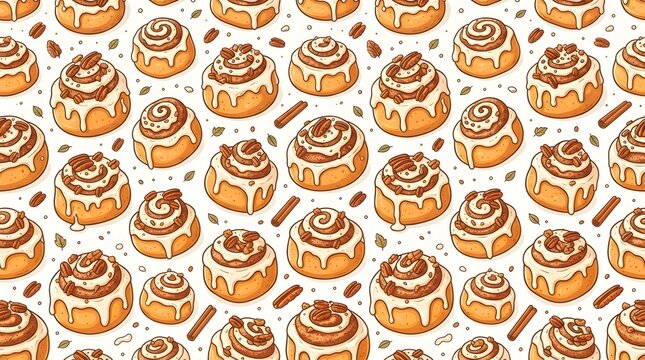 Cinnamon roll pattern
