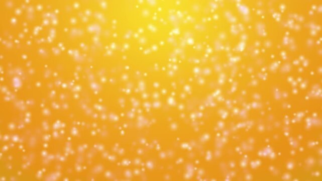 Abstract golden sparkling christmas background with snowflake, glowing golden design. Gold color light animation pattern to use for christmas, winter banner advertising, holiday greetings. 