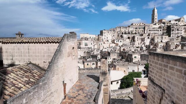 Amazing view of The Old town of Matera, Basilicata Region, Italy