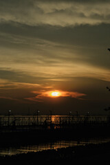 Fototapeta premium sunset over the sea