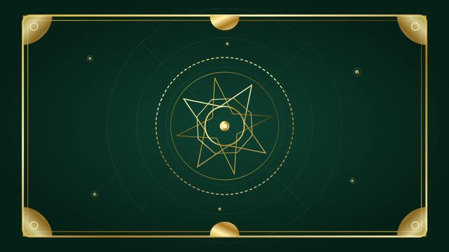 Animated mystic mandala geometry sequence video frames.