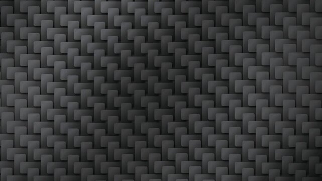 A monochromatic basketweave pattern flows in a seamless loop