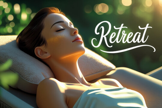 Trend retreat popular way to find balance and reconnect with themselves and nature AI Generative