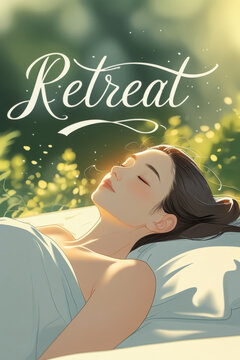 Trend retreat popular way to find balance and reconnect with themselves and nature AI Generative