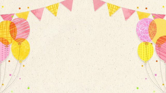 Balloon Celebration Frame Loop Background