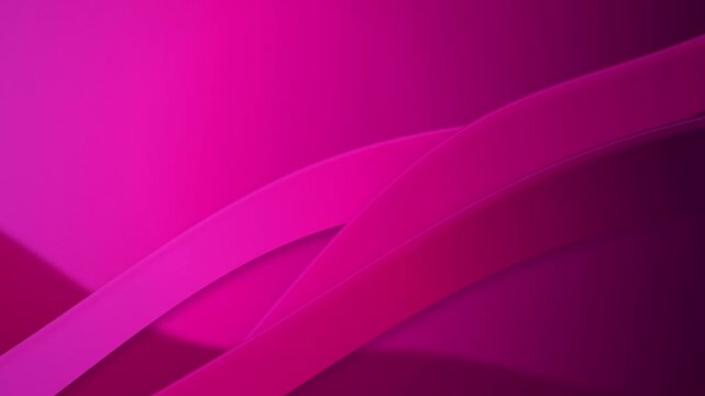 Overlapping magenta and violet geometric ribbon waves flow in a seamless loop