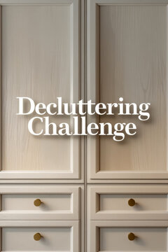 Decluttering challenges trend clearing space and life of excess conscious consumption AI Generative