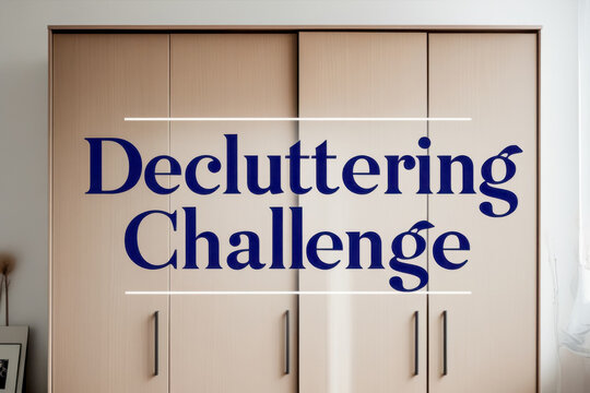 Decluttering challenges trend clearing space and life of excess conscious consumption AI Generative