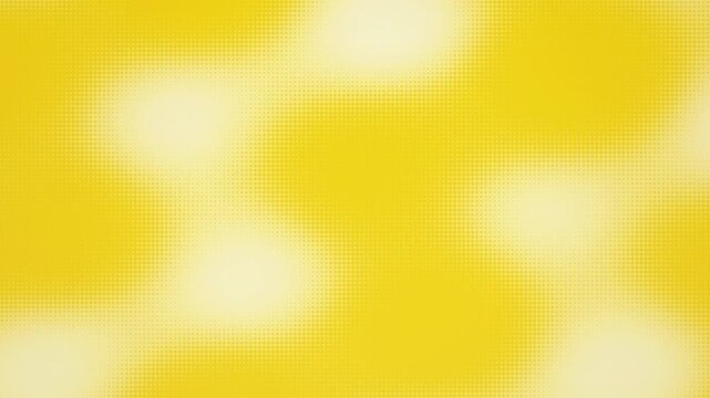 Yellow circular dots wave and fluctuate in a seamless loop