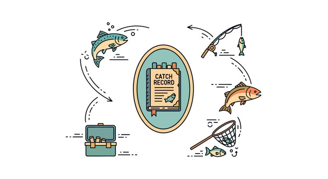 Fishing Catch Record Concept