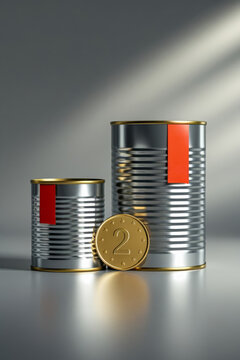 Shrinkflation Skimpflation, reducing size or quantity product maintaining same price AI Generative