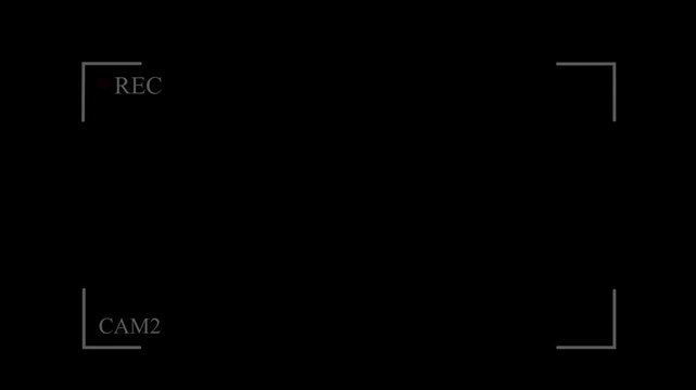 Video camera recorder screen overlay, Camera view finder digital overlay display .4k video 