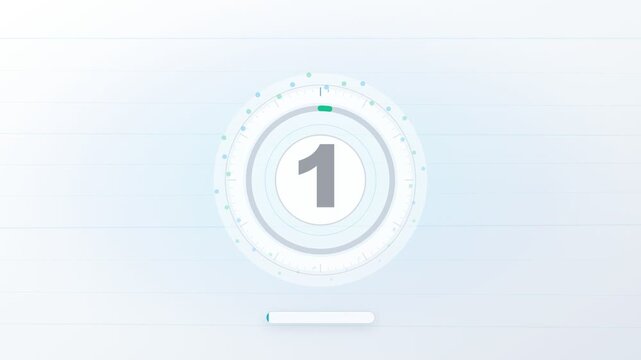 Minimal 5 Second Countdown Timer Animation, 5 seconds timer countdown, Countdown 