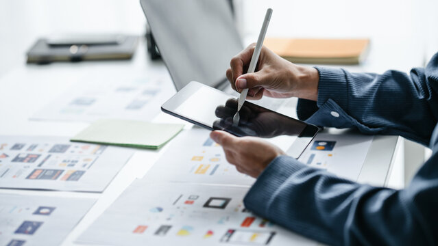 UX UI applications designer working for smart phone interface
