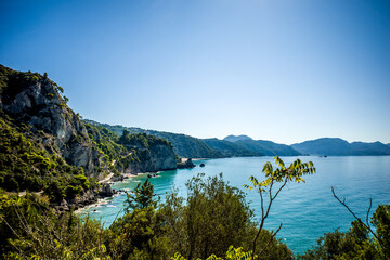 Fototapeta premium West coast of the island of Corfu Greece
