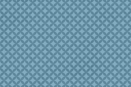  retro mid century modern wallpaper, blue geometric circle pattern paper texture, embossed paper effect
