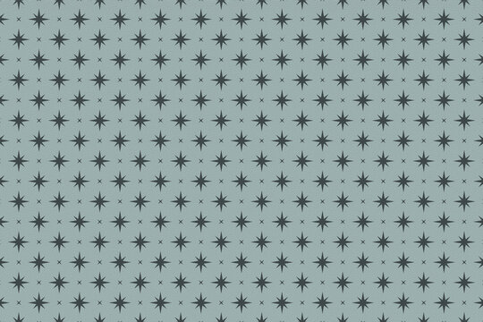 blue stars pattern paper texture, mid century modern background, retro  wallpaper