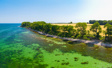 Obraz premium Katharinenhof Coast, Fehmarn Island, Baltic Sea, Germany