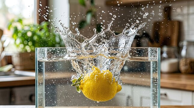 lemon in water