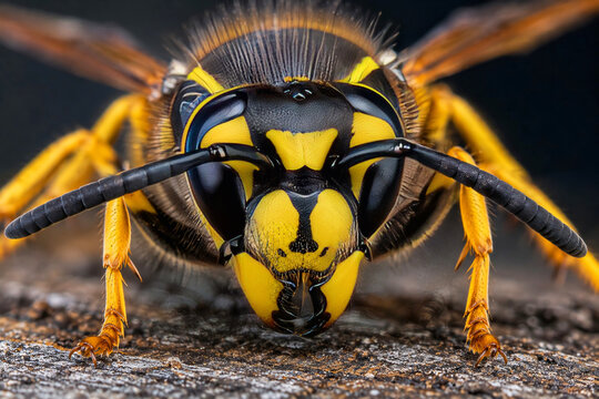 Close-up of a Yellowjacket Wasp