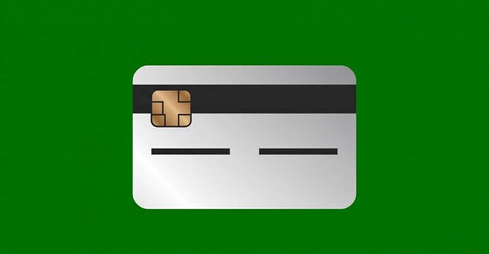 Green Screen Credit Card Payment Icon Animation