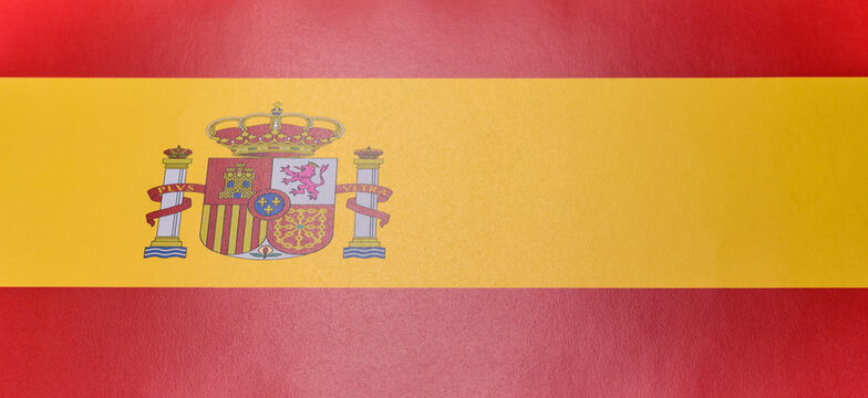 Spain, the Spanish flag as a symbol of state independence. The Spanish flag