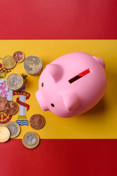 A piggy bank as a concept for storing, accumulating, and saving financial resources. A piggy bank