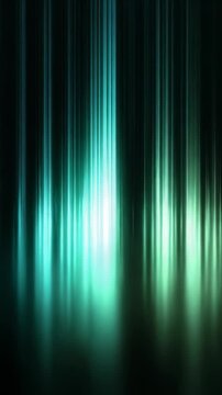 Vivid vertical light lines blend teal and cyan hues, forming a mesmerizing abstract backdrop. The glowing streaks suggest innovation, speed, and a high tech digital environment