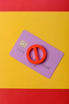 Blocking of a bank debit card, account, or bill, fraud, or bankruptcy. Blocking of a bank card