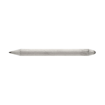 A single blending stump tool for artists, isolated on a white background